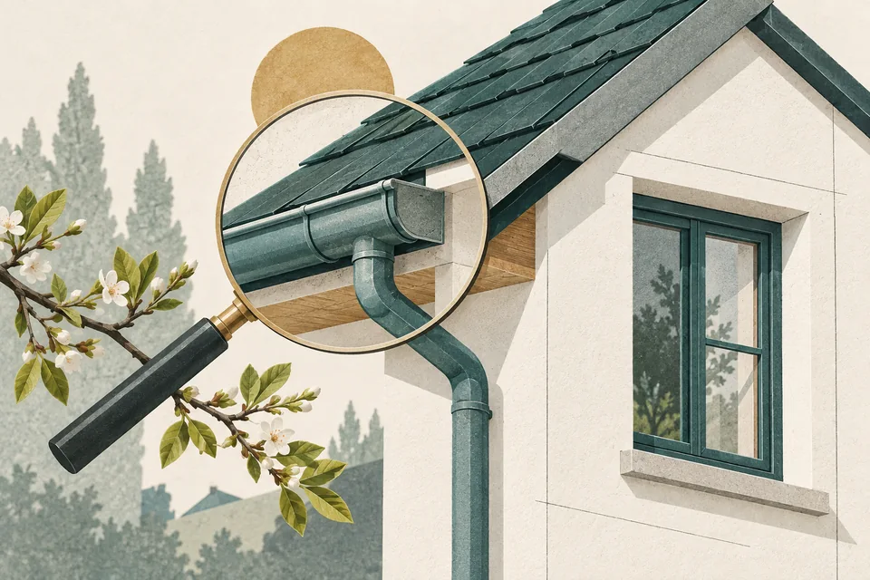 Illustration: Frühjahrs-Check fürs Haus 2026: Was Sie nach dem Winter prüfen sollten