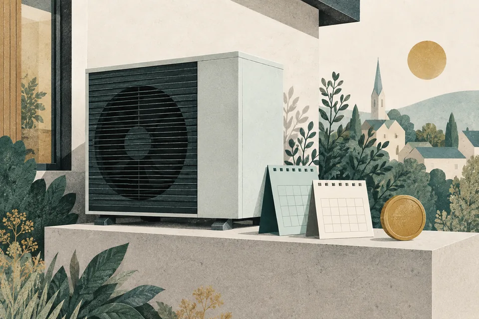 Illustration: Wärmepumpen-Förderung 2027: Diese Sätze gelten – und was Warten kostet