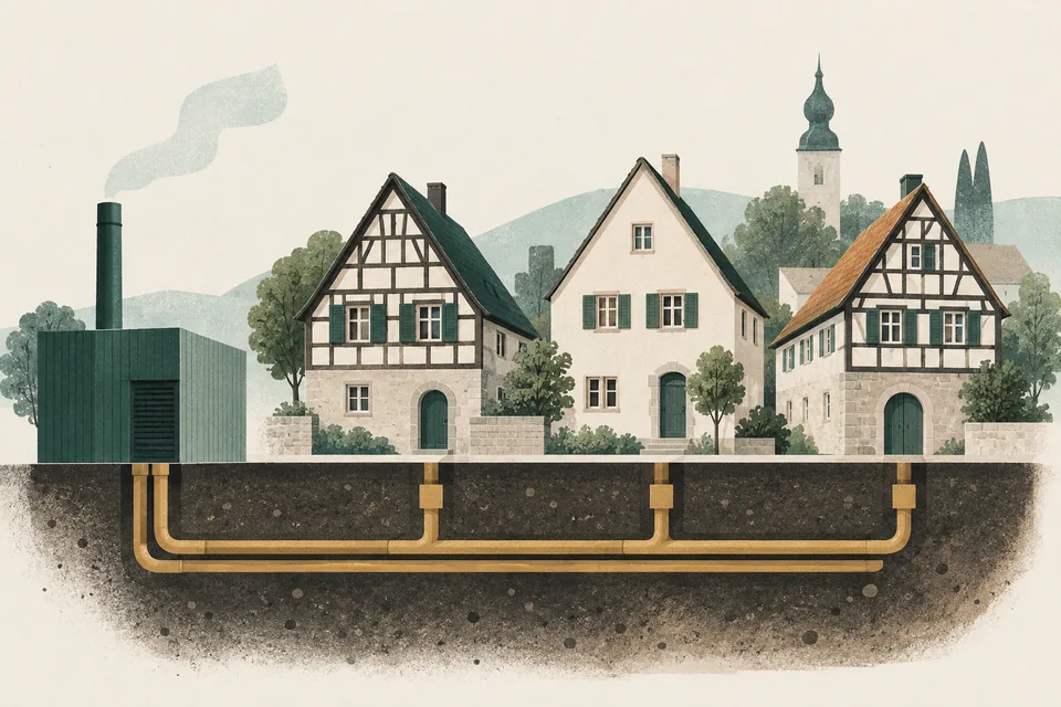 Illustration: Kommunale Wärmeplanung 2026: Was Hausbesitzer jetzt wissen müssen